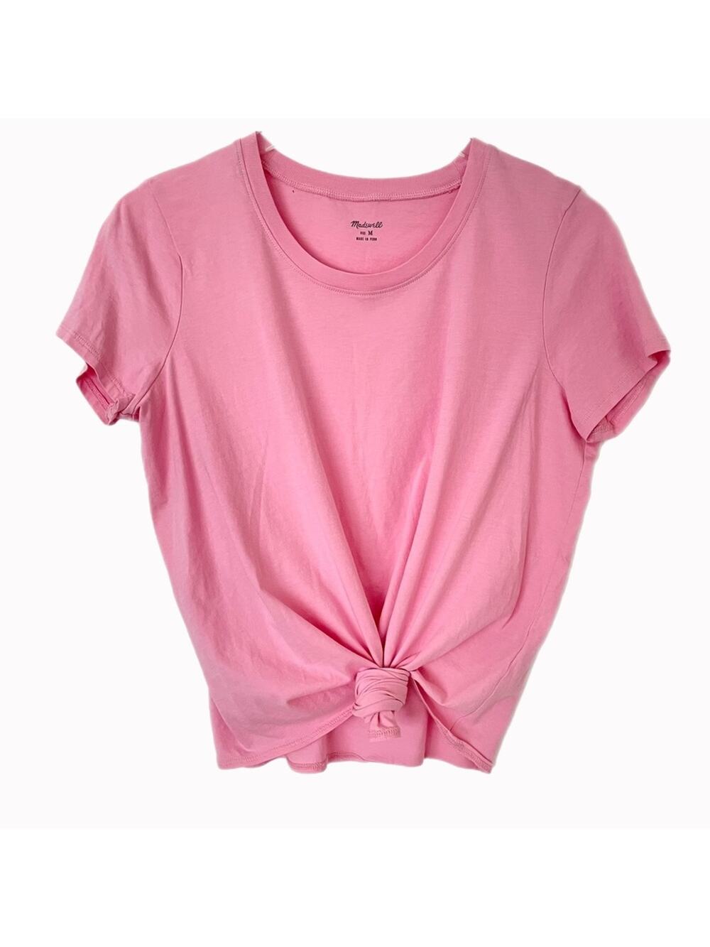 Madewell Knot-Front Tee Sz M